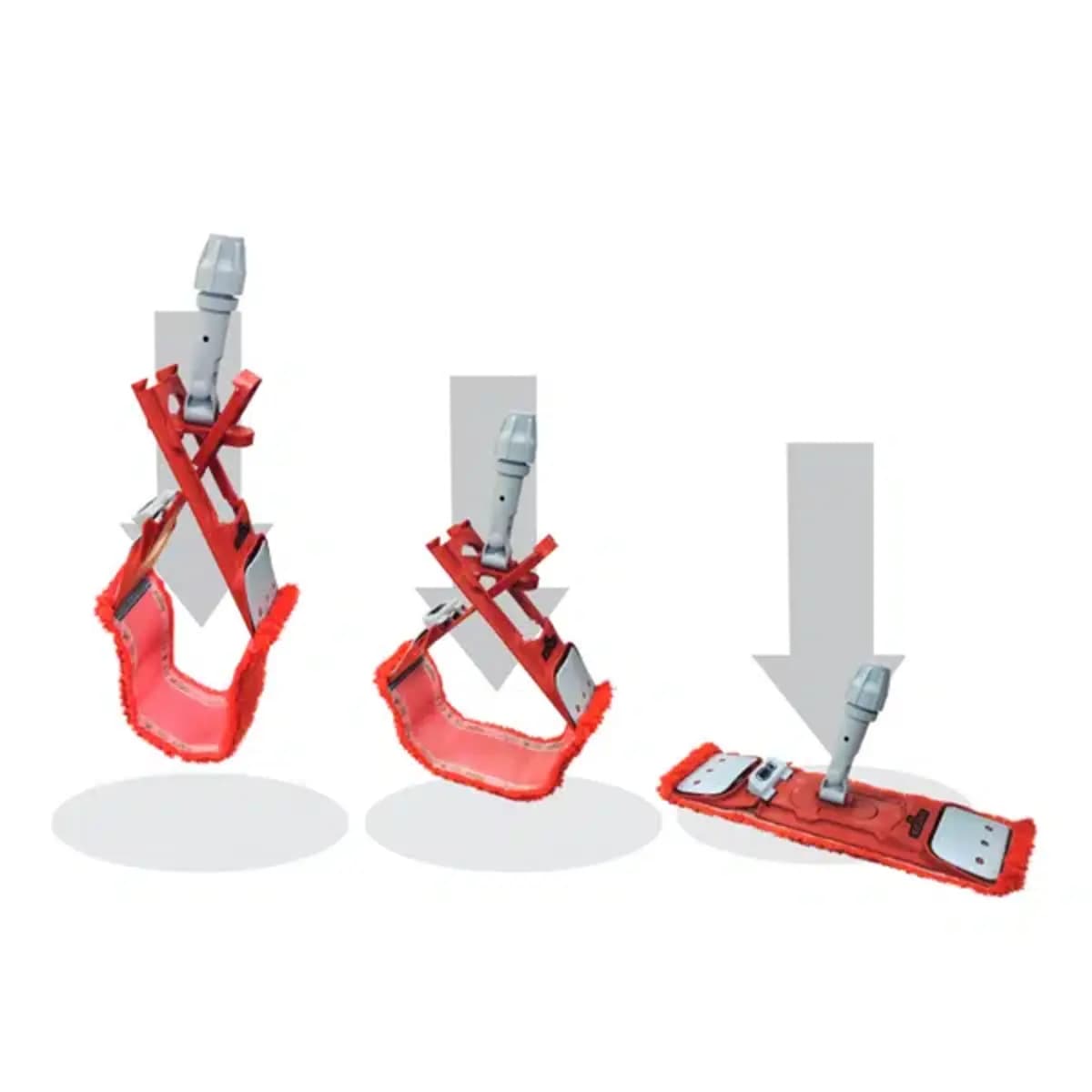 Mop Holder 16 IN Red Plastic Threaded Folded Tapered Clip Hold 1/Each