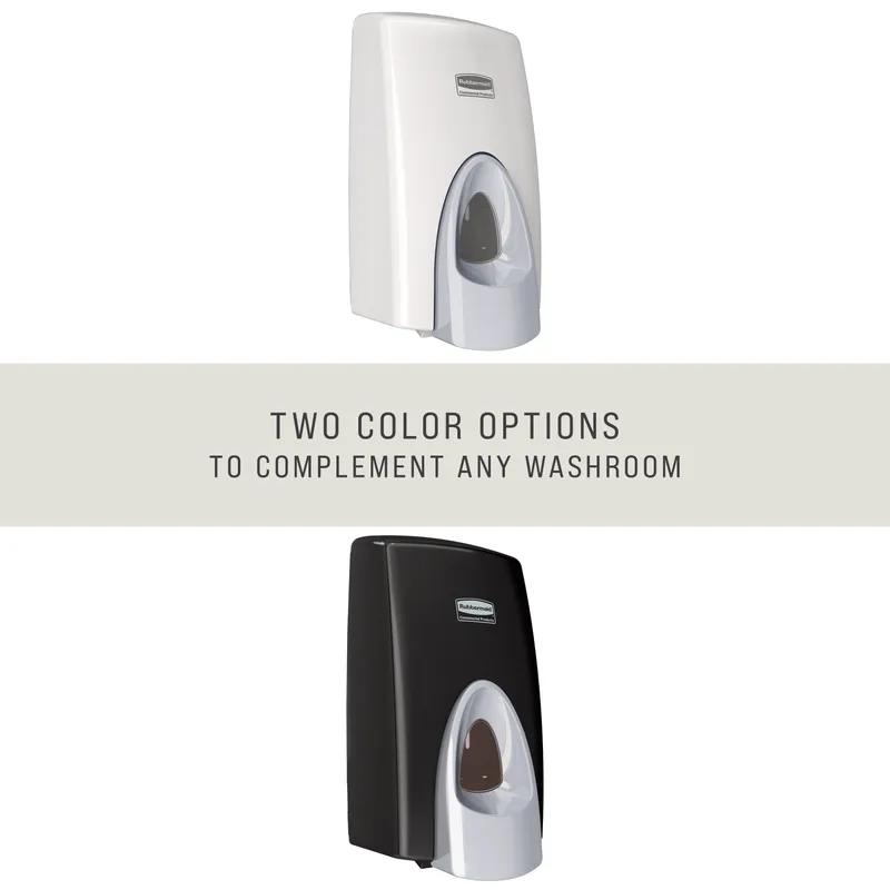 Soap Dispenser 5.25X4.75X9.75 IN White Plastic Manual Viewing Window Metered 1/Each