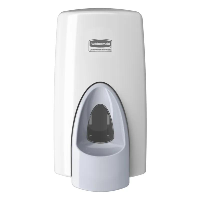Soap Dispenser 5.25X4.75X9.75 IN White Plastic Manual Viewing Window Metered 1/Each