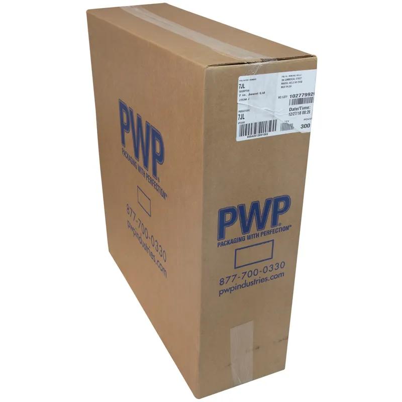 Lid Flat 7X0.34 IN PET Clear Round For 64 OZ Deli Container 300/Case