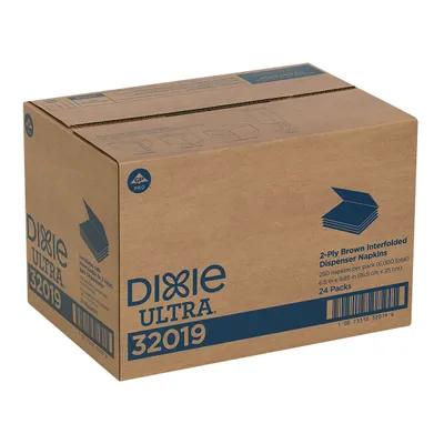 Dixie® Ultra Dispenser Napkins 9.9X6.5 IN Kraft 2PLY Single Fold 250 Count/Pack 24 Packs/Case 6000 Sheets/Case