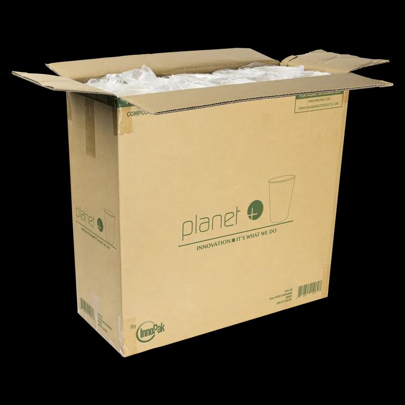 Planet+® Food Container 32 OZ SBS Paperboard PLA White Laminated 500/Case