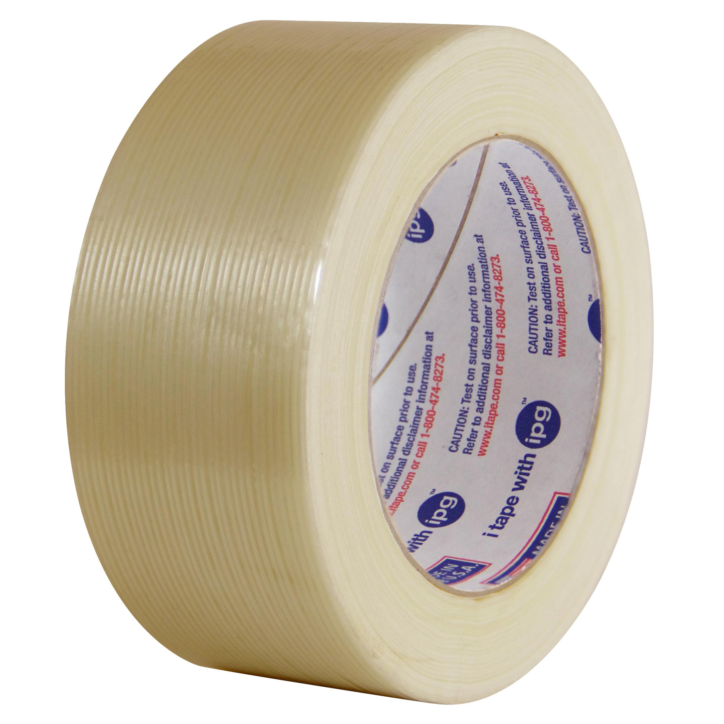 Intertape Filament Tape 18MM X54.8M Natural PET 105LB 4.9MIL 48 Rolls/Case 64 Cases/Pallet