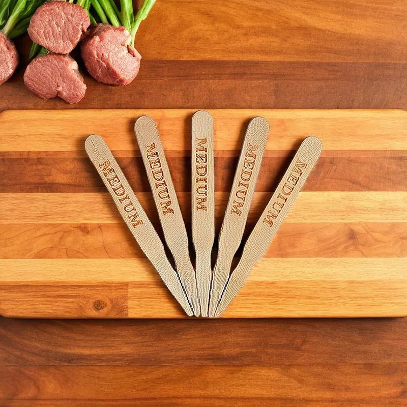 Steak Marker Wood 500 Count/Pack 10 Packs/Case 5000 Count/Case
