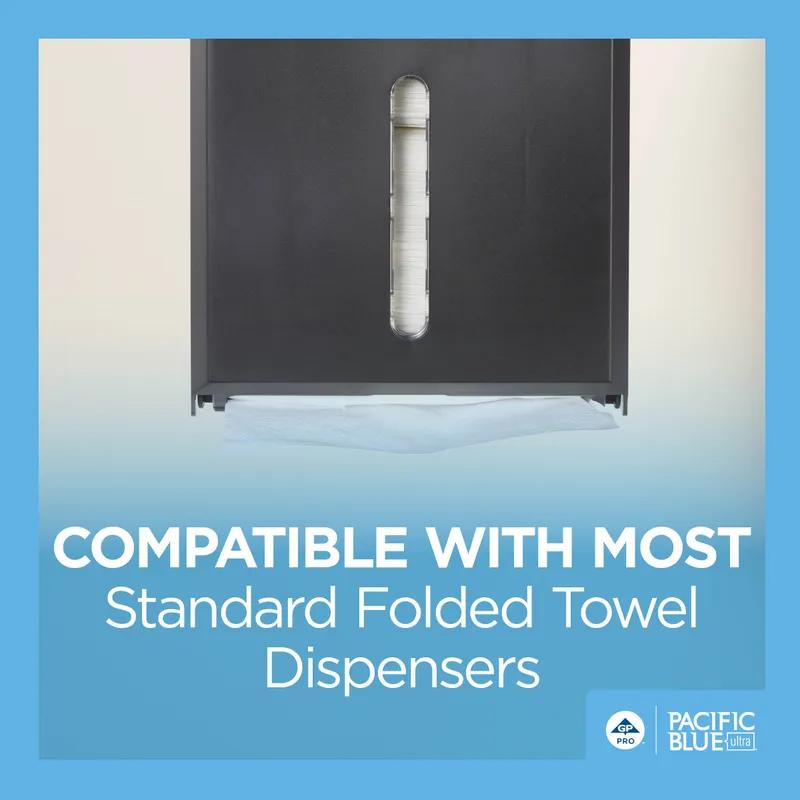 Pacific Blue Ultra™ Folded Paper Towel 11X10.25 IN 1PLY White 1/2 Fold 220 Sheets/Pack 10 Packs/Case 2200 Sheets/Case