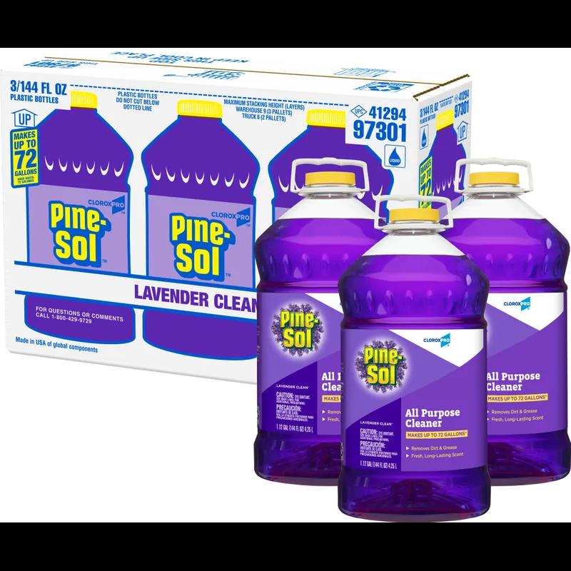 Pine-Sol® Lavender All Purpose Cleaner Deodorizer 1.125 GAL Multi Surface Concentrate Screw Cap 3/Case
