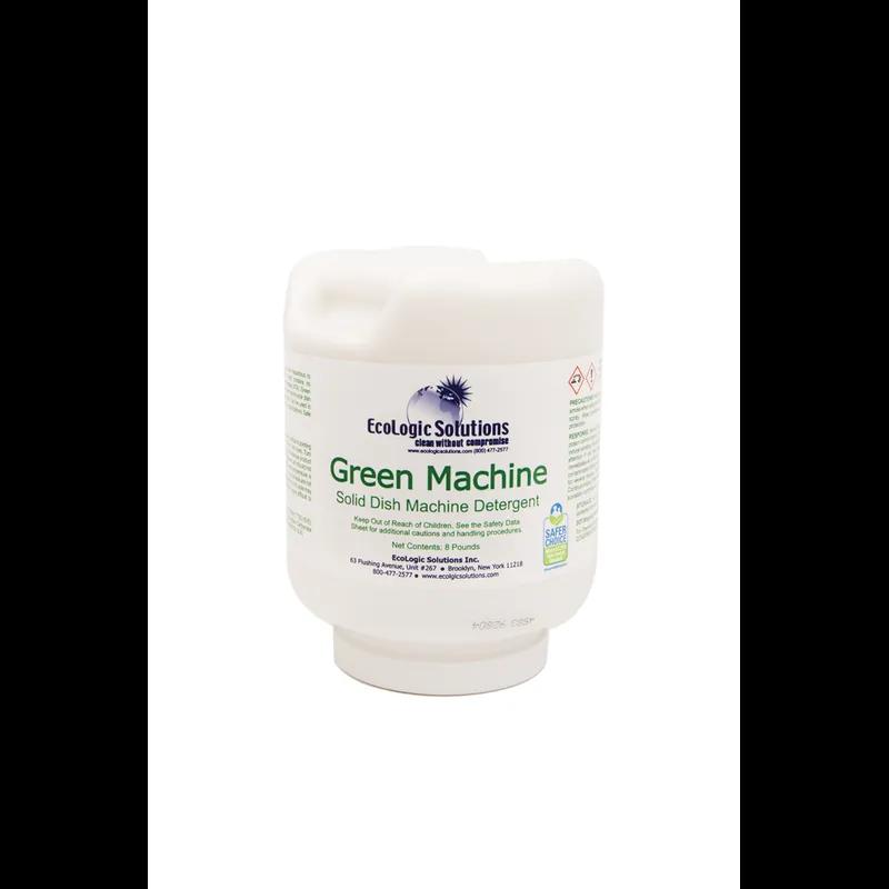 Green Machine Dishmachine Detergent 8 LB Solid 4/Case