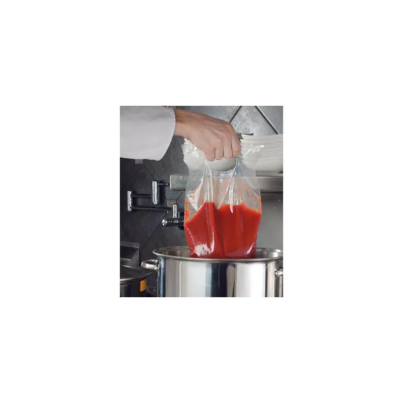 Hot Food Bag 10X30 IN 2 GAL With Angle Seal Closure With Handle 500/Case