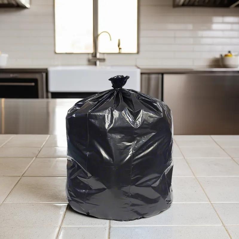 Can Liner 38X58 IN 60 GAL Black Plastic 2MIL 50/Case