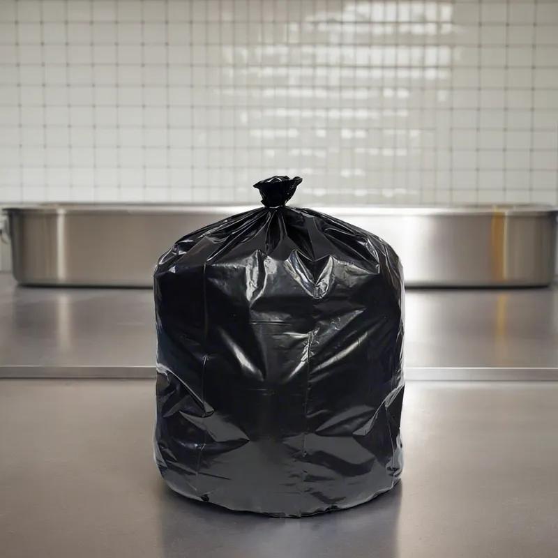 Can Liner 38X58 IN 60 GAL Black Plastic 2MIL 50/Case