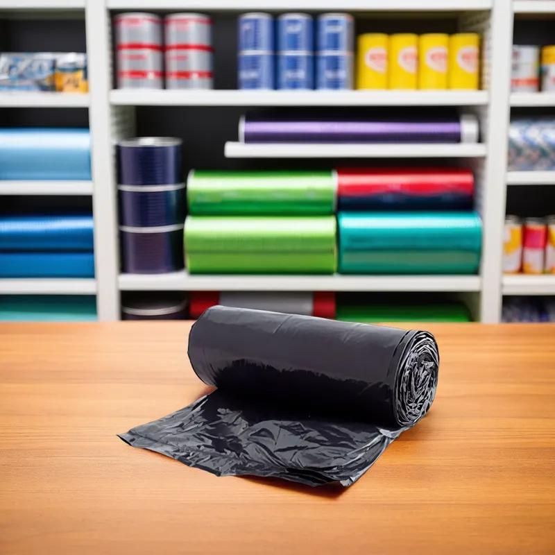 Can Liner 40X46 IN Black Plastic 0.65MIL 150/Case