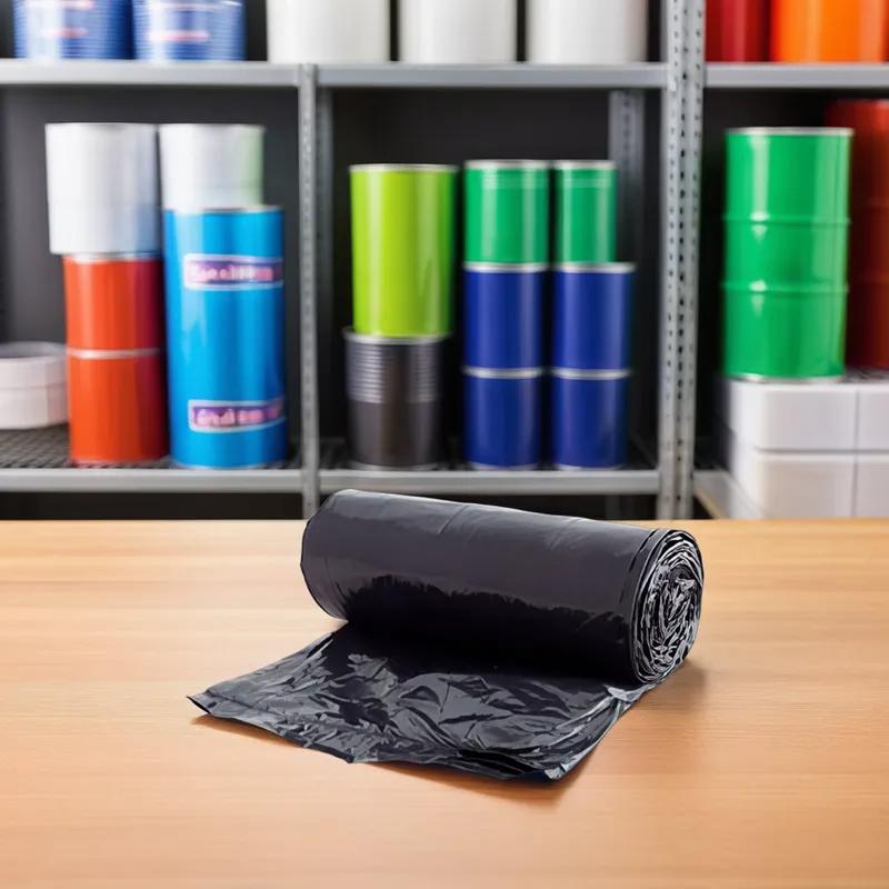 Can Liner 40X46 IN Black Plastic 0.65MIL 150/Case