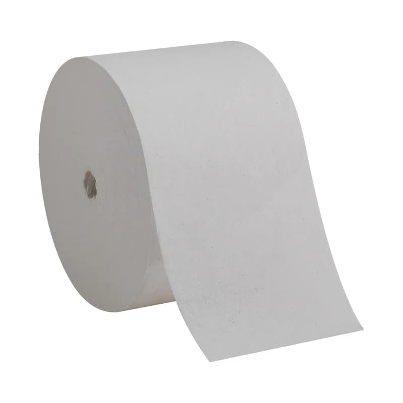 Compact® Toilet Paper & Tissue Roll 4X3.8 IN 1PLY White Coreless High Capacity 3000 Sheets/Roll 18 Rolls/Case
