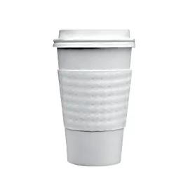 Cup Sleeve Paper White For 12-16-20 OZ Embossed 1200/Case