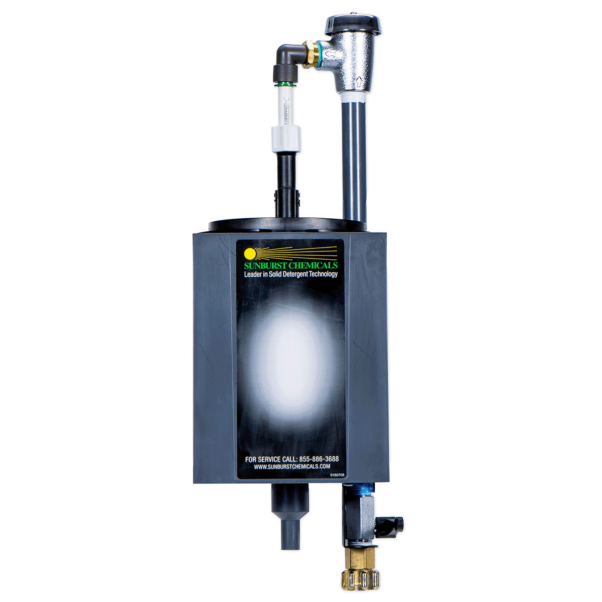 Sunburst Chemical Management System Plastic For Solid Wall Mount Ready to Use 1/Each