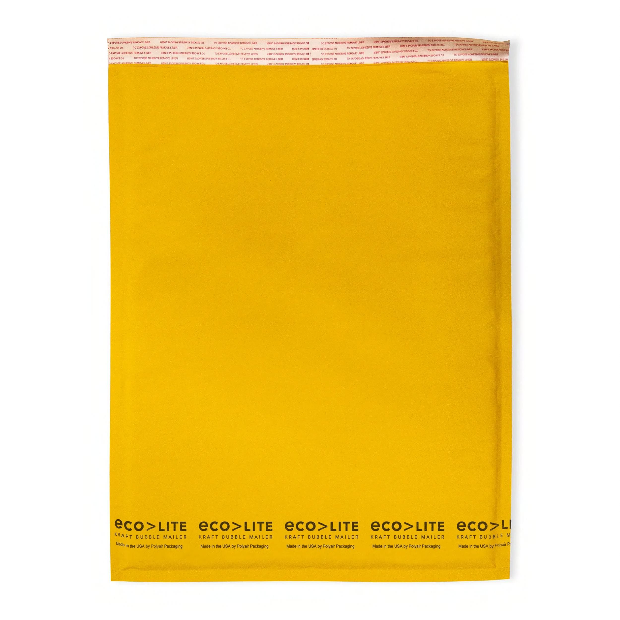 Eco-Lite Bubble Mailer 14.25X20 IN Kraft Paper LDPE #7 Self-Seal 50 Count/Case