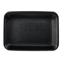 P4N Meat Tray Polystyrene Foam Black 300/Case