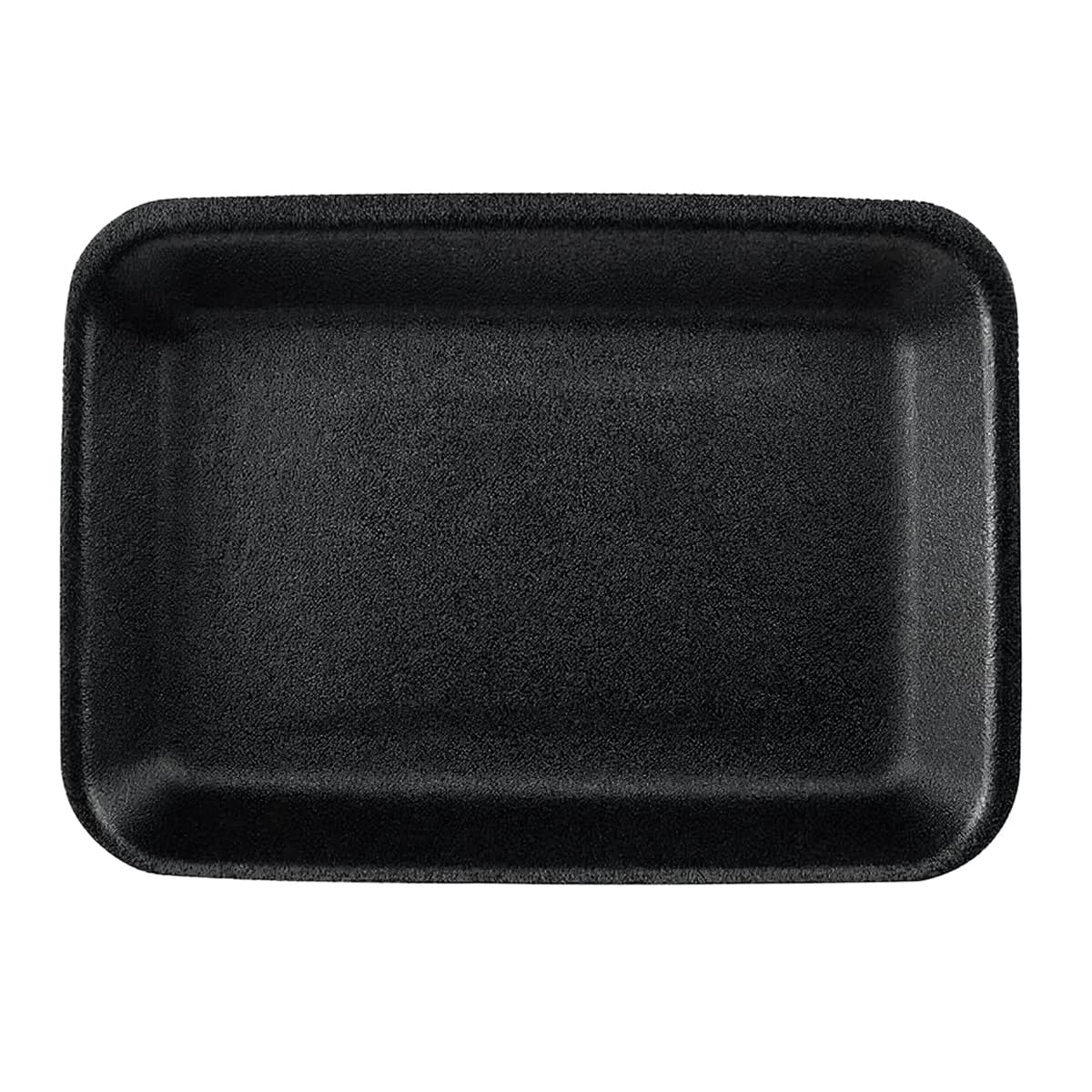 1014N Meat Tray 10X14 IN Polystyrene Foam Black Rectangle 100/Case