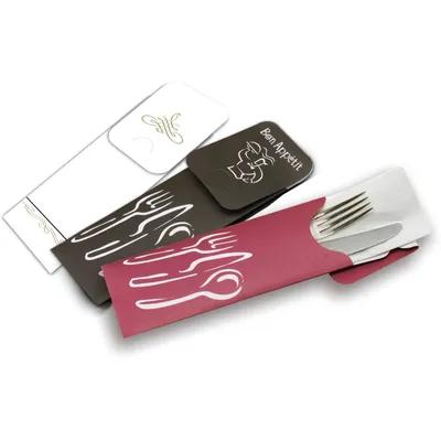 Silverware Bag Paper With Tab-Lock Closure With Napkin 600/Case