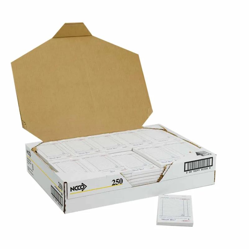 Guest Check 3.5X6.75 IN White 1-Part 15 Line 100 Sheets/Pack 100 Count/Case