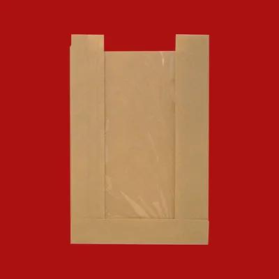 Pastry Bag 5X1.5X7 IN Bleached Kraft Paper PET 20# Gusset With Window 500/Case