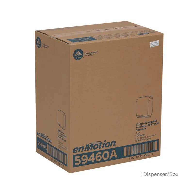 enMotion® Paper Towel Dispenser 9.5X14.7X17.3 IN Wall Mount Gray 1-Roll Touchless Automatic 10IN Roll 1/Case