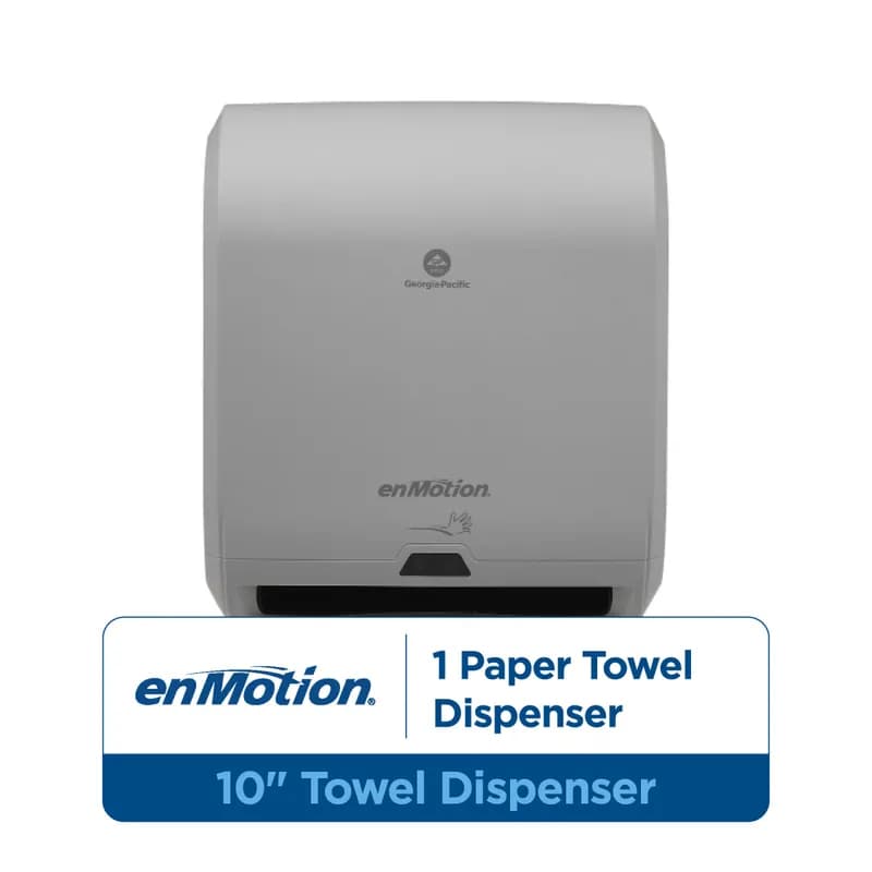 enMotion® Paper Towel Dispenser 9.5X14.7X17.3 IN Wall Mount Gray 1-Roll Touchless Automatic 10IN Roll 1/Case