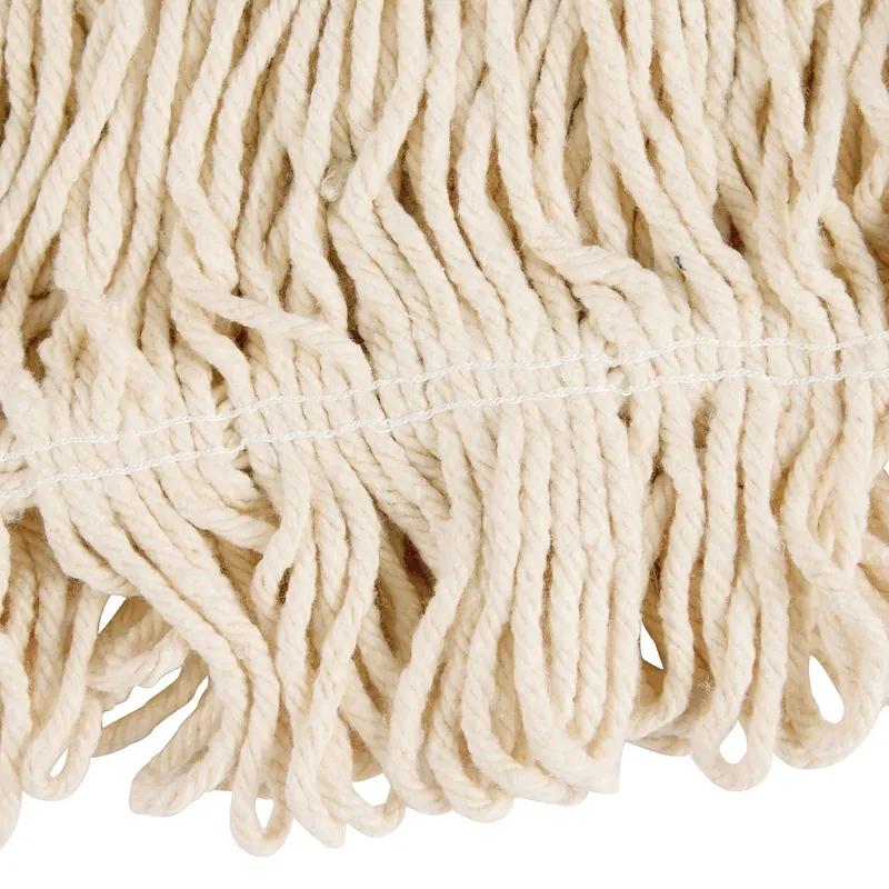 Super Stitch® D113-06 Mop Head Large (LG) 24 OZ White Cotton Loop End 1IN Headband 1/Each