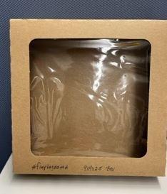 Pie Box 9X9X2.25 IN Kraft With Window 100/Case