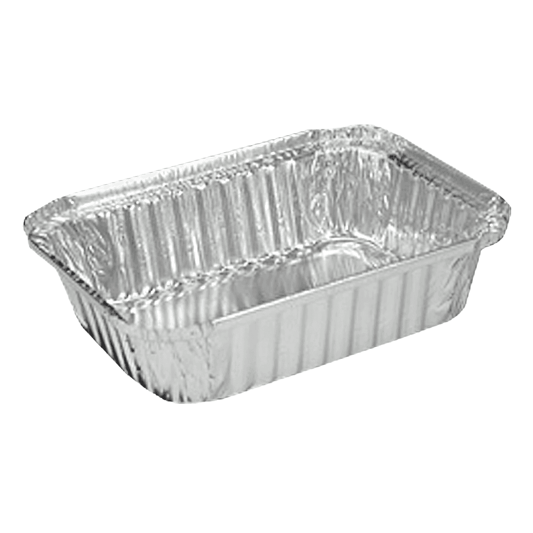 Victoria Bay Take-Out Container Base 7.063X5.125X2 IN Aluminum Silver Oblong Deep 500/Case