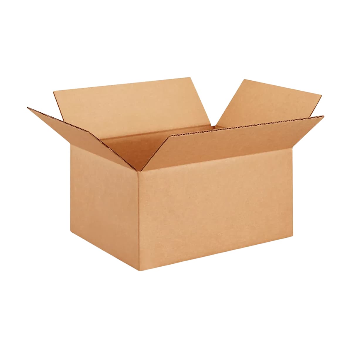 Box 12X9X6 IN Kraft Corrugated Paperboard C-Flute 200# 1/Each