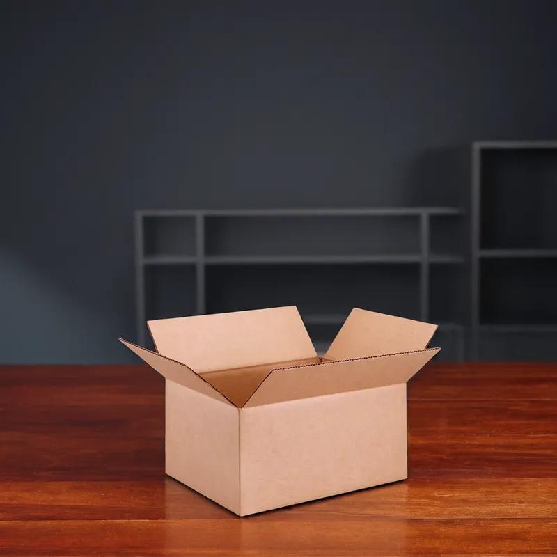 Box 12X9X6 IN Kraft Corrugated Paperboard C-Flute 200# 1/Each