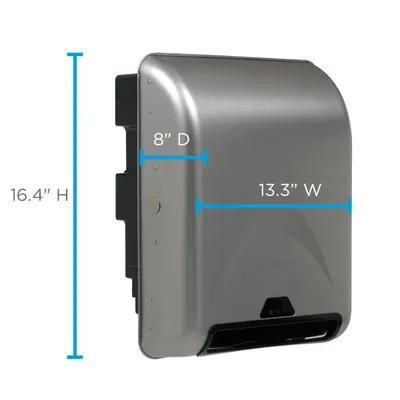 enMotion® Paper Towel Dispenser 8X13.3X16.4 IN Stainless Steel Wall Mount 1-Roll Recessed Touchless 1/Each