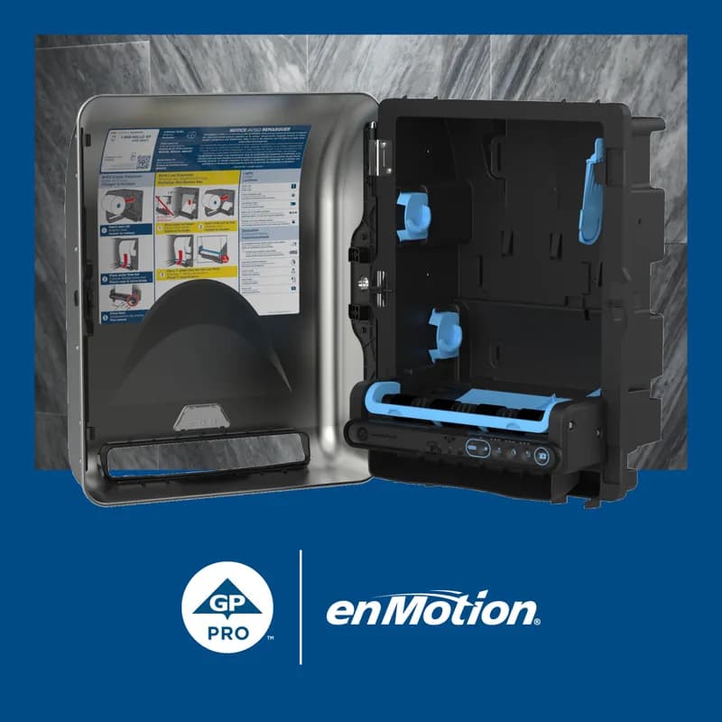 enMotion® Paper Towel Dispenser 8X13.6X16.7 IN Stainless Steel Wall Mount 1-Roll Recessed Touchless Automatic 1/Each