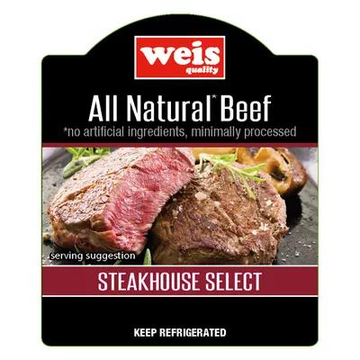 All Natural Beef Steakhouse Select Label 3X2.5 IN 1000/Roll