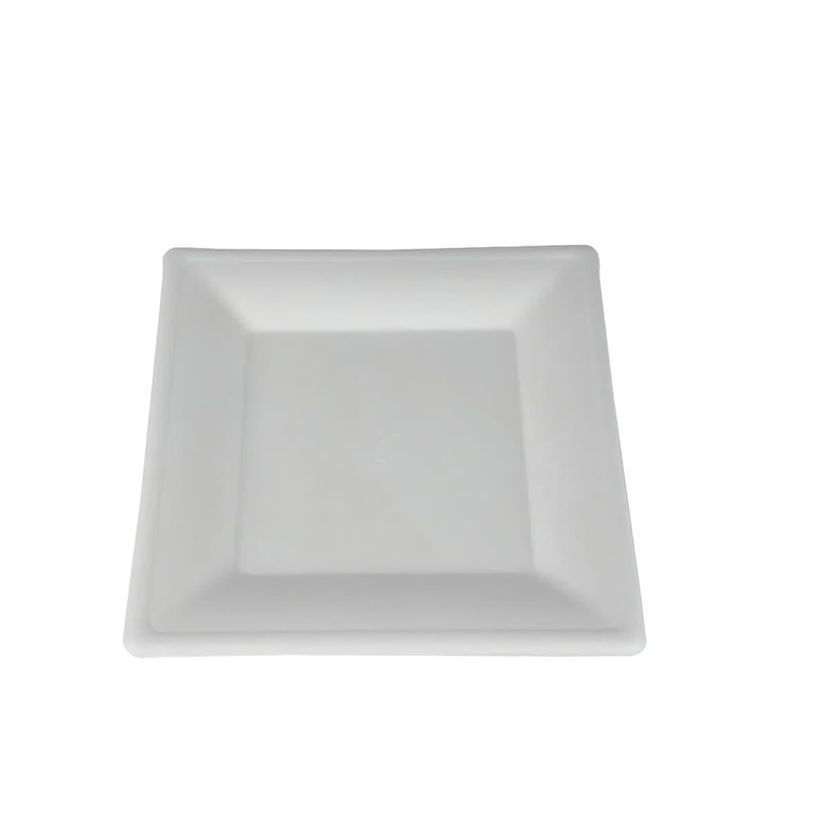 ChampWare Plate 10X10 IN Molded Fiber White Square 500/Case