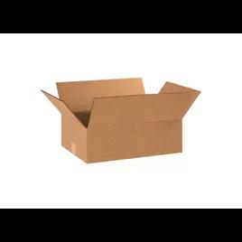 Flat Box 18X12X6 IN Kraft Corrugated Cardboard 32ECT Flat 25 Count/Bundle