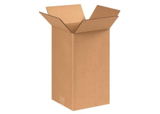 Regular Slotted Container (RSC) 8X8X14 IN Corrugated Cardboard Tall 1/Each