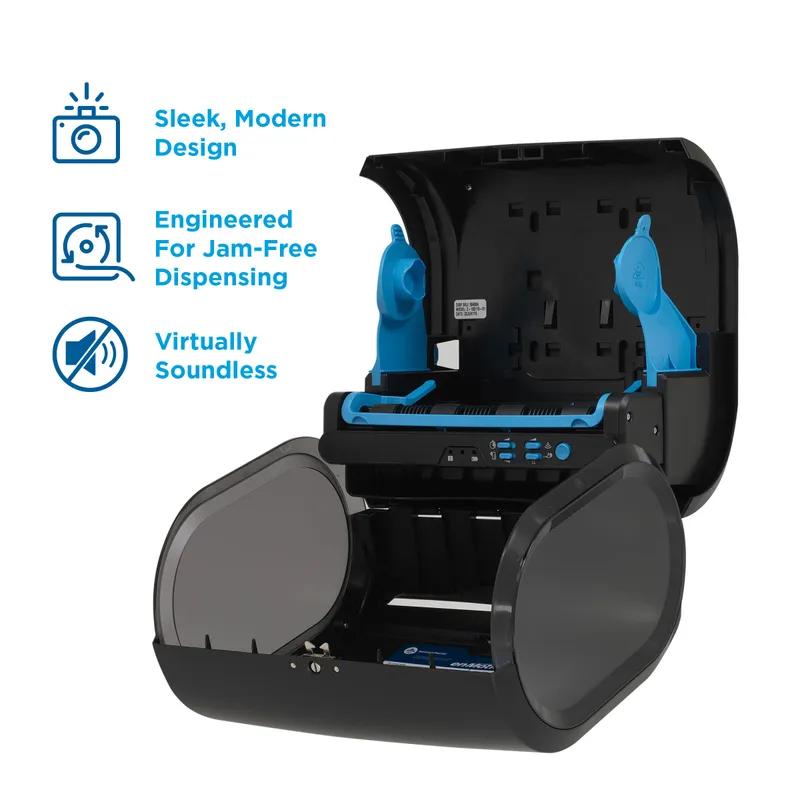 enMotion® Impulse® Paper Towel Dispenser 9.25X14.6X14 IN Wall Mount Black 1-Roll Touchless Automatic 10IN Roll 1/Each