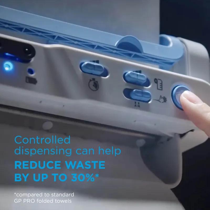 enMotion® Impulse® Paper Towel Dispenser 9.25X14.6X14 IN Wall Mount Black 1-Roll Touchless Automatic 10IN Roll 1/Each