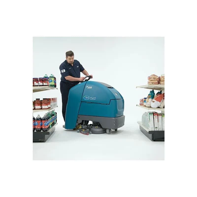 Tennant T350 Floor Scrubber 18.4 GAL 24IN Teal 24v On-Board Charger Pad ec-H2O NanoClean® 240 Ah Wet Battery (4) 1/Each