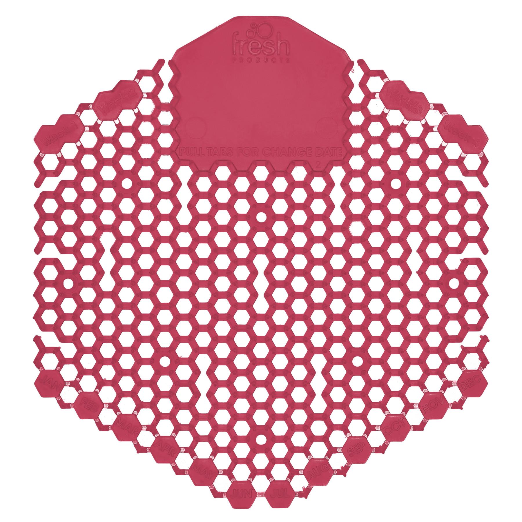 Wave 3D Urinal Screen Spiced Apple Red EVA 7X6.5X0.66 IN 10 Count/Pack 6 Packs/Case 60 Count/Case