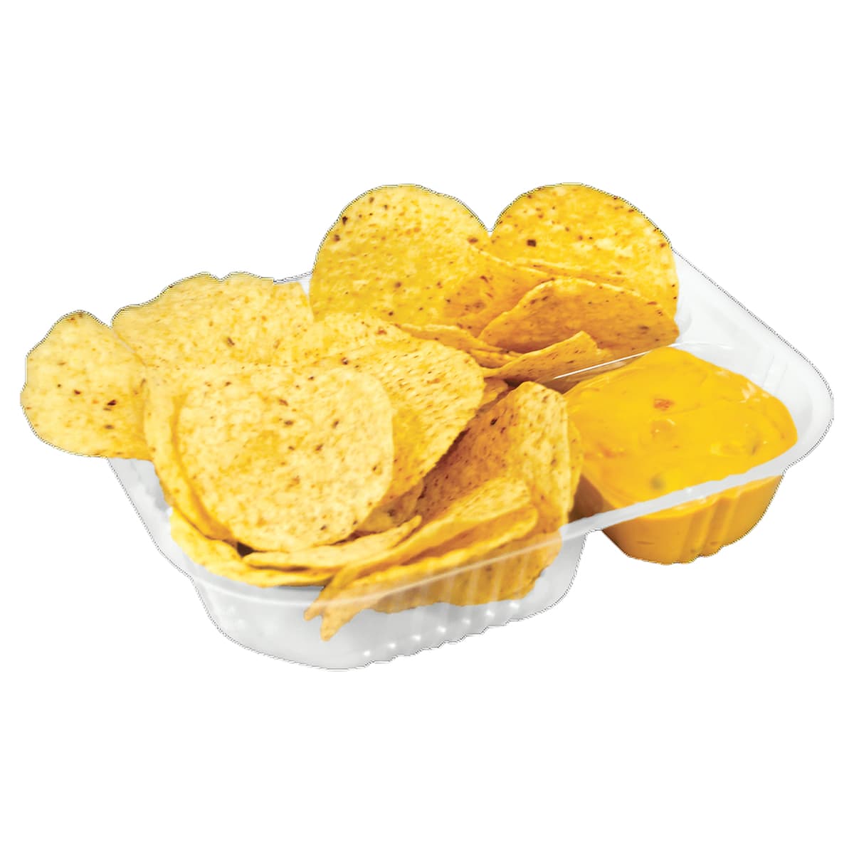 Nacho Take-Out Tray Base 6X8 IN 2 Compartment Plastic Clear Bulk 500/Case