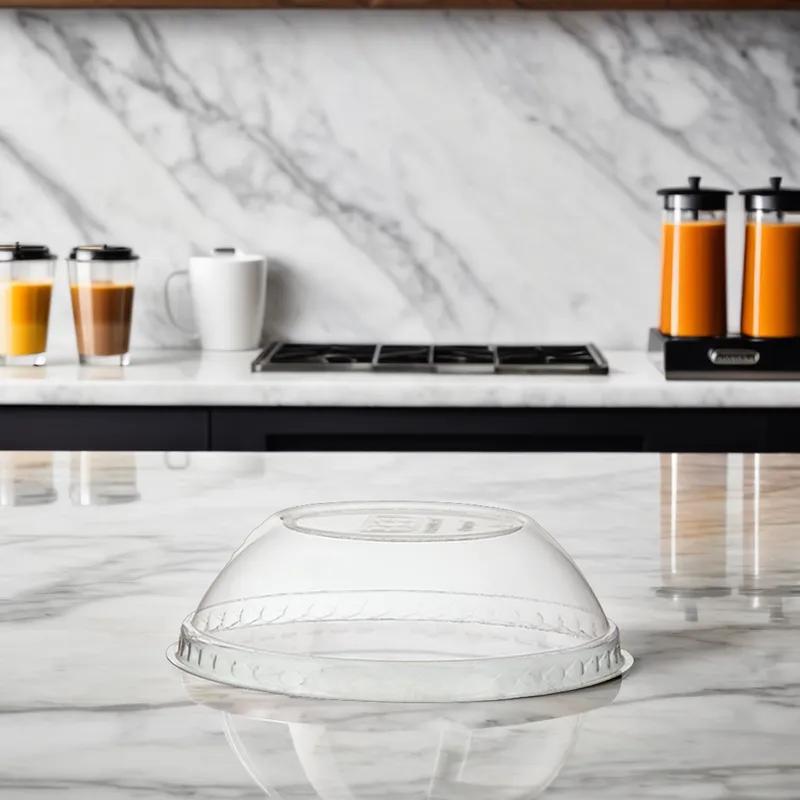 Lid Dome PLA Round For 12-16-32 OZ Container 1200/Case