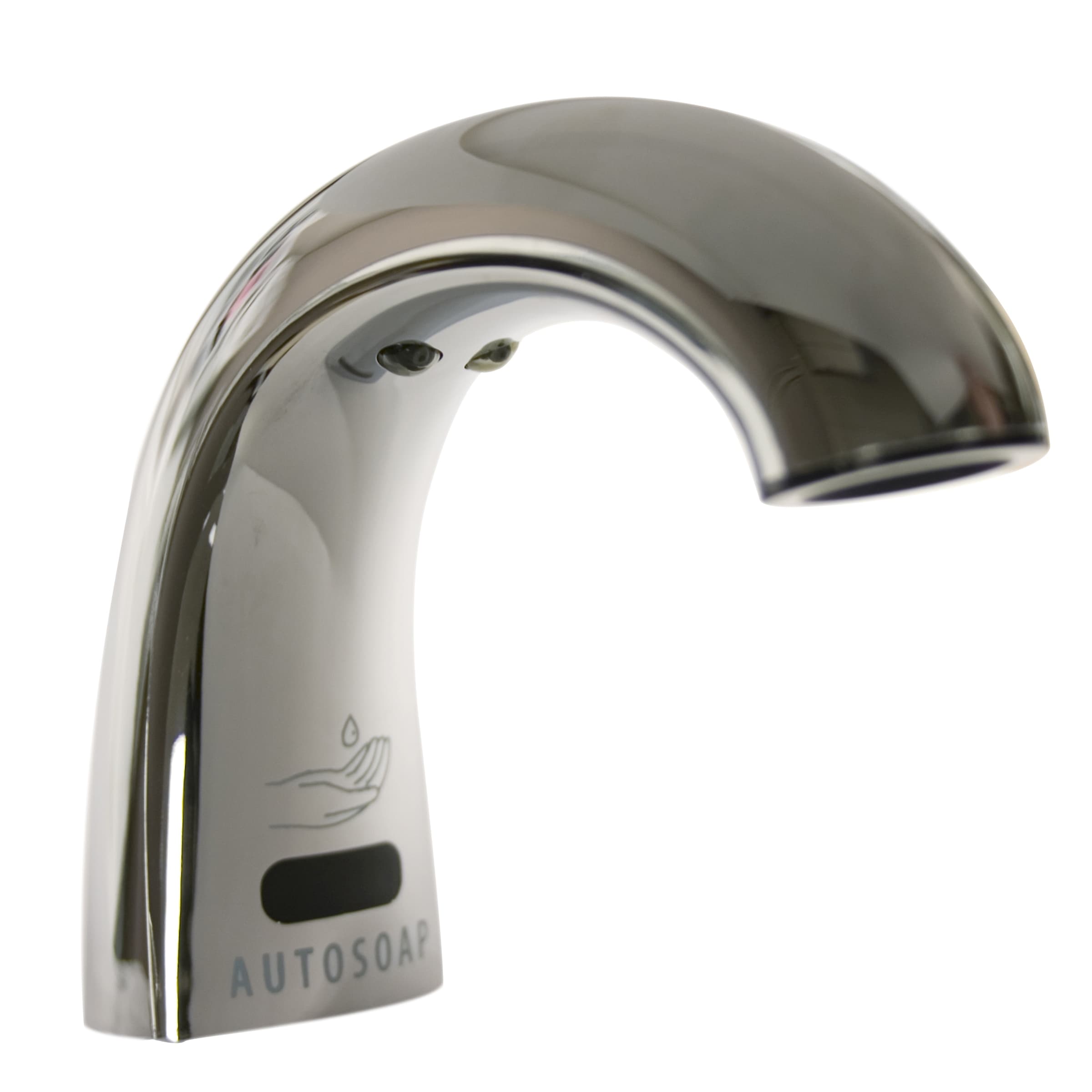 OneShot® Soap Dispenser Chrome Plastic Touchless Counter Mount Low Profile 4/Case