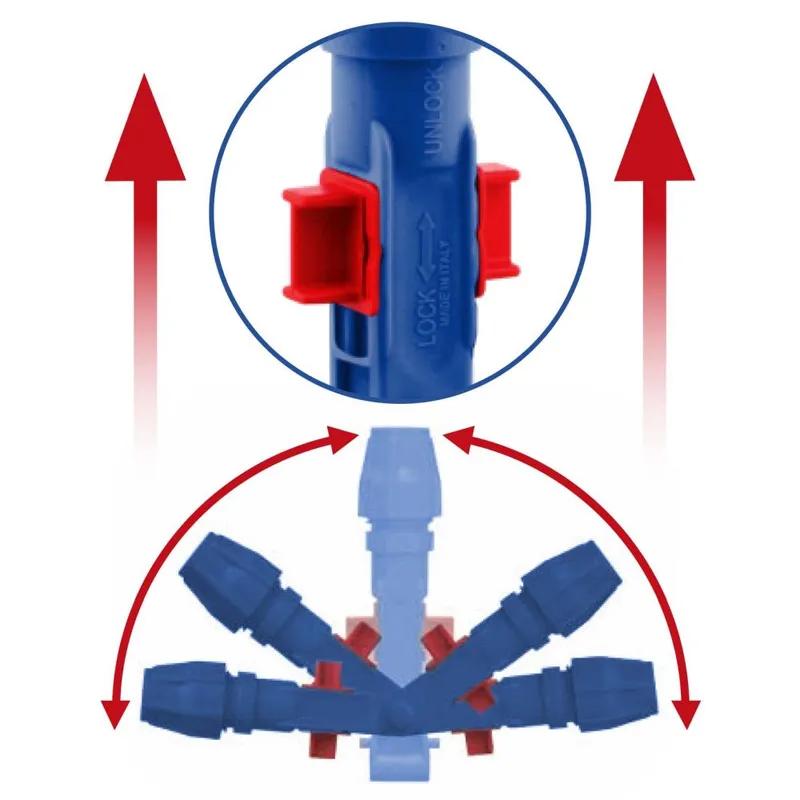 Mop Holder 16 IN Blue PP Locking Connector Strap Tape System 1/Each