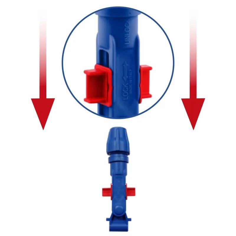 Mop Holder 16 IN Blue PP Locking Connector Strap Tape System 1/Each