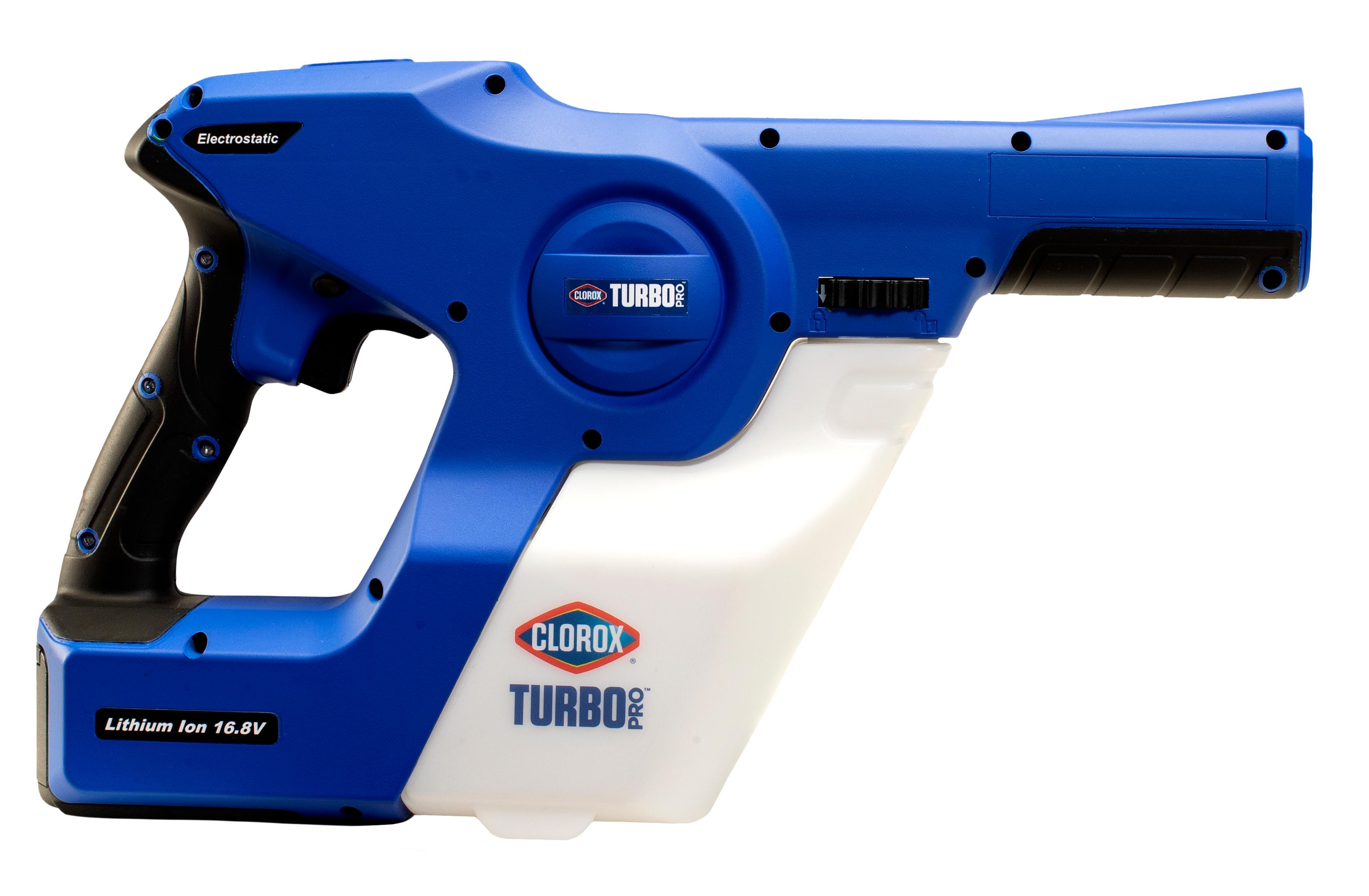 Clorox® TurboPro Electrostatic Sprayer 33.8 FLOZ Plastic Blue Handheld 1/Each