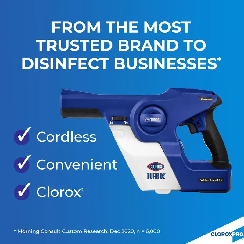 Clorox® TurboPro Electrostatic Sprayer 33.8 FLOZ Plastic Blue Handheld 1/Each