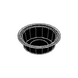Take-Out Container 16 OZ Plastic Black Round 300/Case